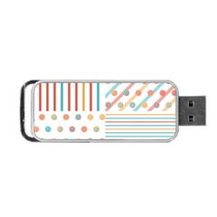 Simple Saturated Pattern Portable Usb Flash (one Side) by linceazul
