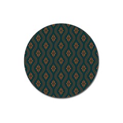 Ornamental Pattern Background Magnet 3  (round) by TastefulDesigns