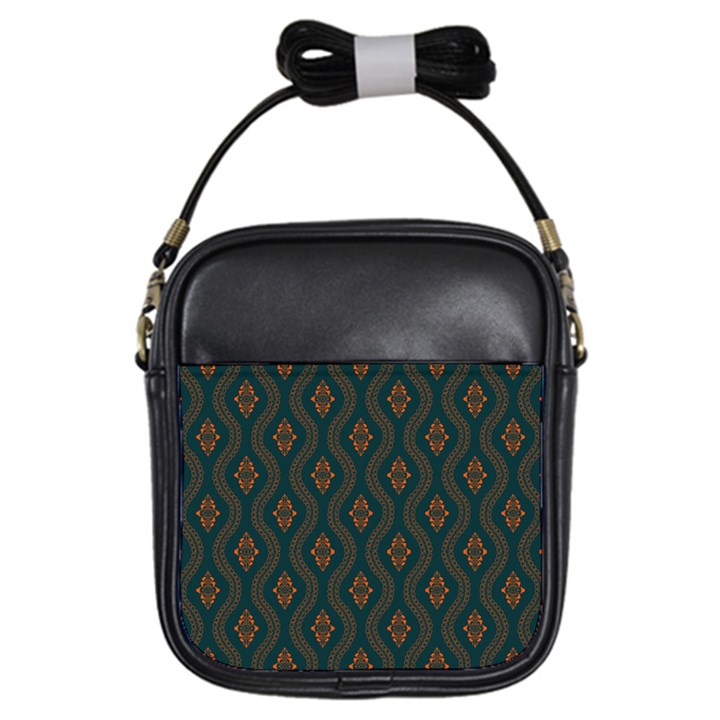 Ornamental pattern background Girls Sling Bags