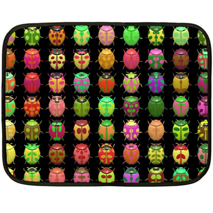 Beetles Insects Bugs Double Sided Fleece Blanket (Mini) 