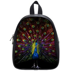 Beautiful Peacock Feather School Bags (small)  by BangZart