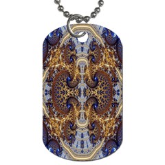 Baroque Fractal Pattern Dog Tag (one Side)