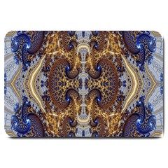 Baroque Fractal Pattern Large Doormat  by BangZart