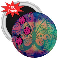 Background Colorful Bugs 3  Magnets (100 Pack) by BangZart