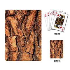 Bark Texture Wood Large Rough Red Wood Outside California Playing Card by BangZart