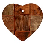 Barnwood Unfinished Ornament (Heart) Front