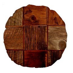 Barnwood Unfinished Large 18  Premium Round Cushions