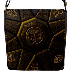 Aztec Runes Flap Messenger Bag (s)