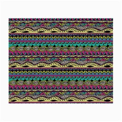 Aztec Pattern Cool Colors Small Glasses Cloth