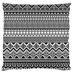 Aztec Pattern Design Large Flano Cushion Case (two Sides)