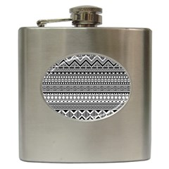 Aztec Pattern Design(1) Hip Flask (6 Oz) by BangZart