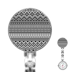 Aztec Pattern Design(1) Stainless Steel Nurses Watch