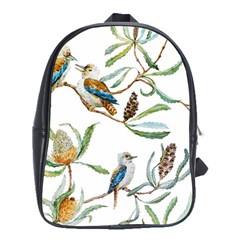 Australian Kookaburra Bird Pattern School Bags (xl) 