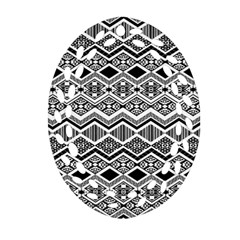 Aztec Design  Pattern Ornament (oval Filigree) by BangZart