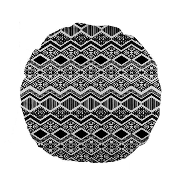 Aztec Design  Pattern Standard 15  Premium Round Cushions