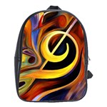 Art Oil Picture Music Nota School Bags (XL)  Front
