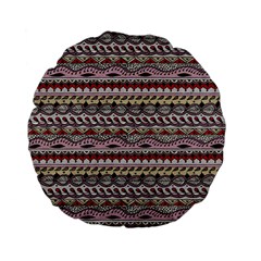 Aztec Pattern Art Standard 15  Premium Flano Round Cushions