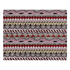 Aztec Pattern Art Double Sided Flano Blanket (large) 