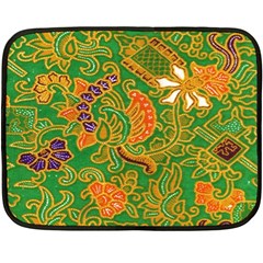 Art Batik The Traditional Fabric Double Sided Fleece Blanket (mini)  by BangZart