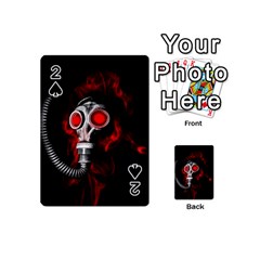 Gas Mask Playing Cards 54 (mini)  by Valentinaart