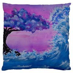 Rising To Touch You Large Flano Cushion Case (one Side) by Dimkad