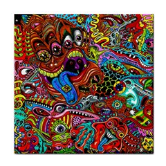 Art Color Dark Detail Monsters Psychedelic Face Towel by BangZart