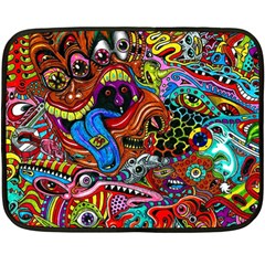 Art Color Dark Detail Monsters Psychedelic Double Sided Fleece Blanket (mini)  by BangZart