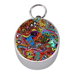 Art Color Dark Detail Monsters Psychedelic Mini Silver Compasses