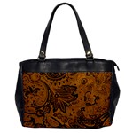 Art Traditional Batik Flower Pattern Office Handbags Front
