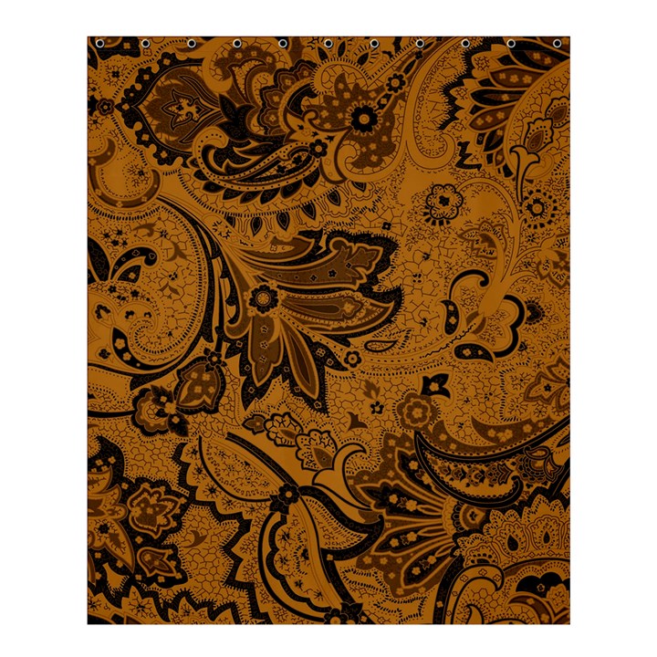 Art Traditional Batik Flower Pattern Shower Curtain 60  x 72  (Medium) 