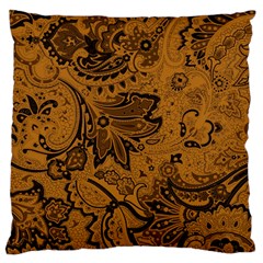 Art Traditional Batik Flower Pattern Large Flano Cushion Case (two Sides)