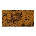 Art Traditional Batik Flower Pattern Satin Wrap Front