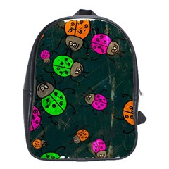 Abstract Bug Insect Pattern School Bags (xl) 