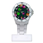Abstract Bug Insect Pattern Plastic Nurses Watch Front