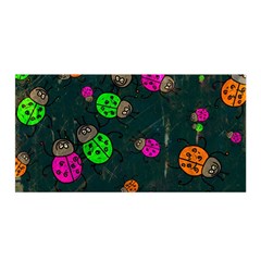 Abstract Bug Insect Pattern Satin Wrap