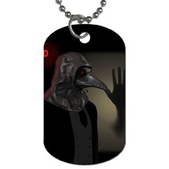 Night Walk Dog Tag (one Side) by Valentinaart