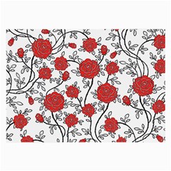 Texture Roses Flowers Large Glasses Cloth (2-side) by BangZart