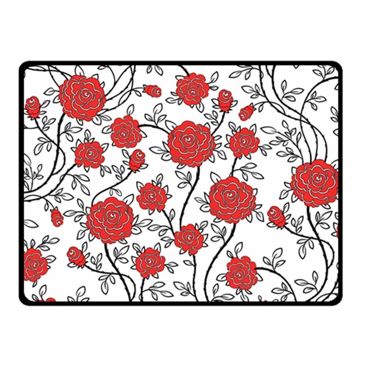 Texture Roses Flowers Fleece Blanket (Small)