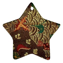 Art Traditional Flower  Batik Pattern Ornament (star) by BangZart