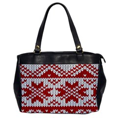 Crimson Knitting Pattern Background Vector Office Handbags by BangZart