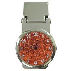 Crocodile Skin Texture Money Clip Watches