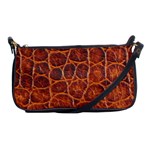 Crocodile Skin Texture Shoulder Clutch Bags Front