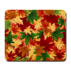 Autumn Leaves Large Mousepads by BangZart
