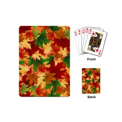Autumn Leaves Playing Cards (mini)  by BangZart