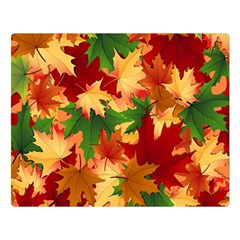 Autumn Leaves Double Sided Flano Blanket (large) 