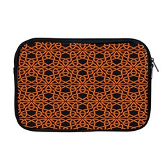 Triangle Knot Orange And Black Fabric Apple Macbook Pro 17  Zipper Case by BangZart