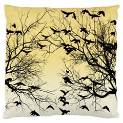 Crow Flock  Standard Flano Cushion Case (one Side) by Valentinaart