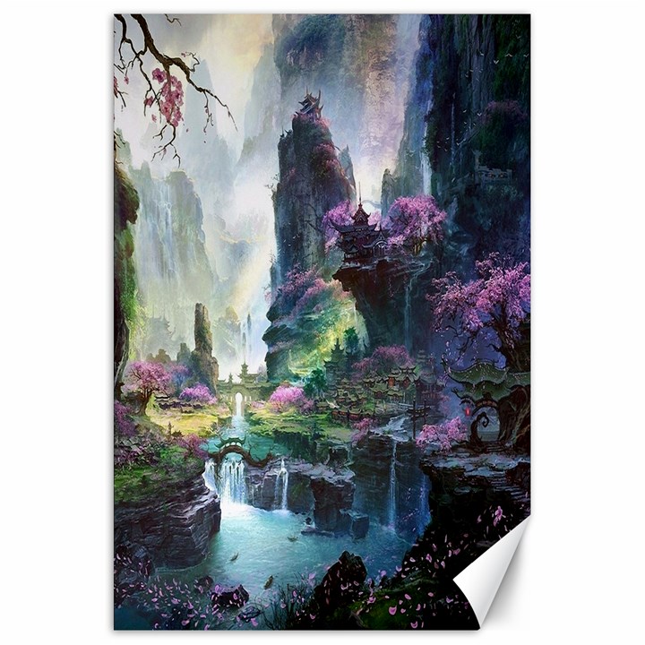 Fantastic World Fantasy Painting Canvas 20  x 30  