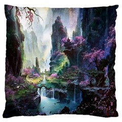 Fantastic World Fantasy Painting Large Cushion Case (two Sides) by BangZart