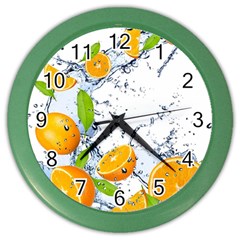 Fruits Water Vegetables Food Color Wall Clocks by BangZart